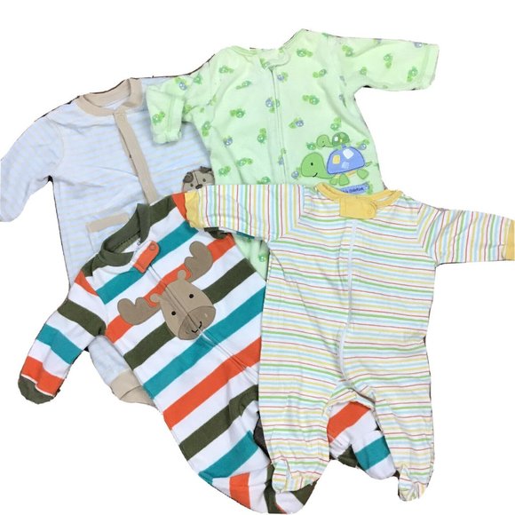 Carter's Other - Carters Baby Boy Sleeper Bundle 3 Month Small Wond